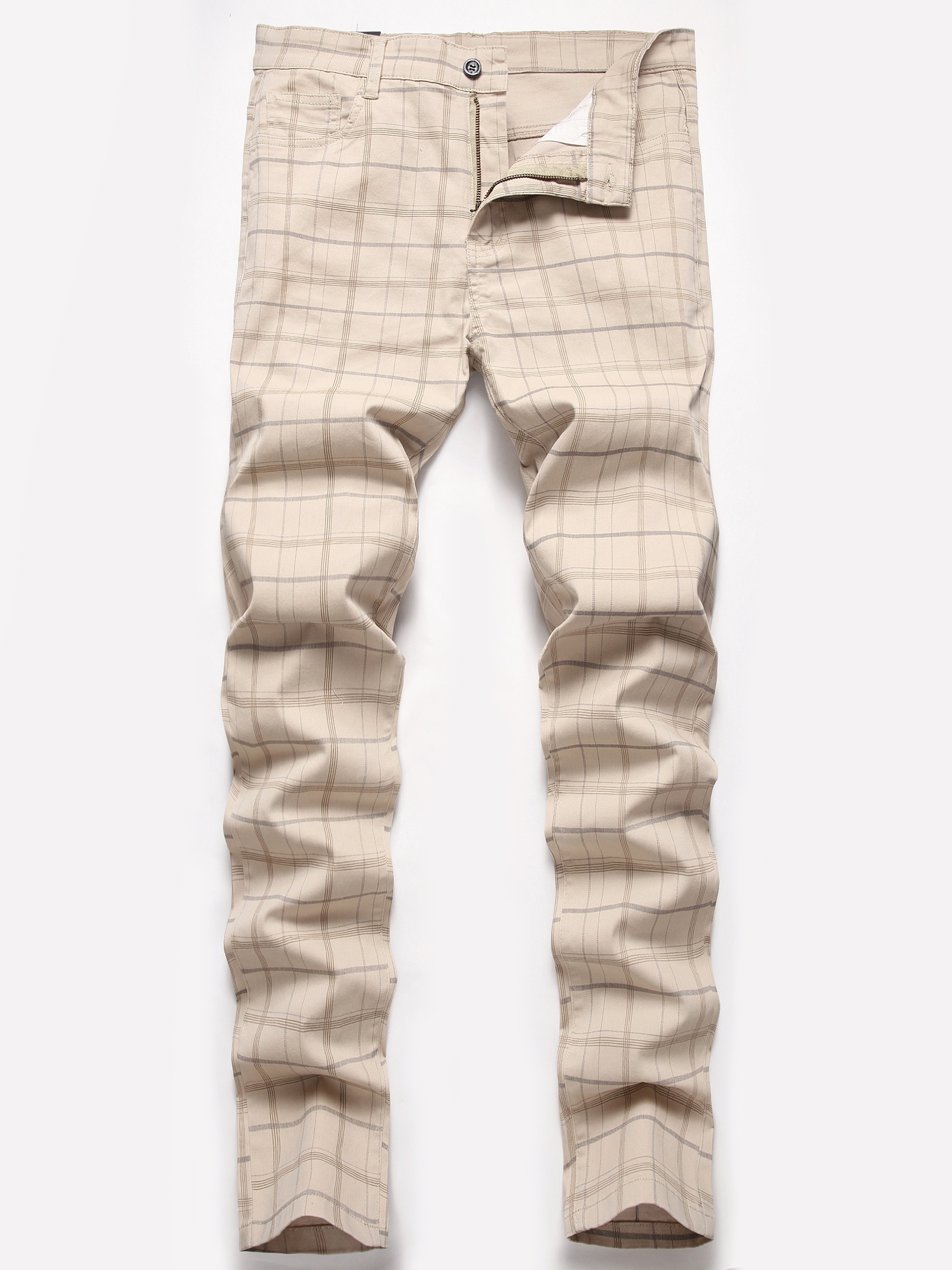 Plaid on sale khaki pants