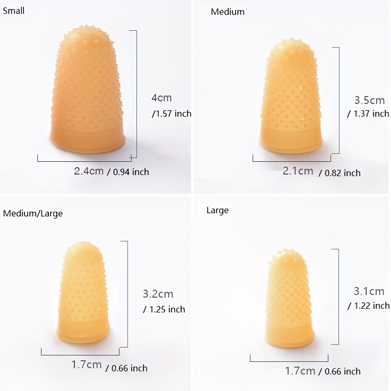 Rubber Finger Tips Finger Cots Amber Finger Protector Home - Temu