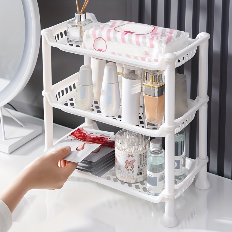 Countertop Plastic Storage Rack Multi layer Bathroom Shelf - Temu