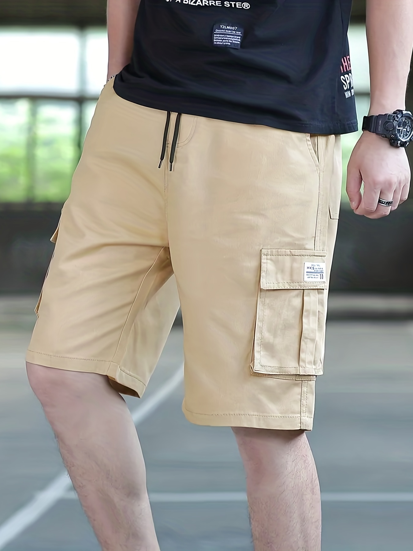 Big mens 2024 khaki shorts