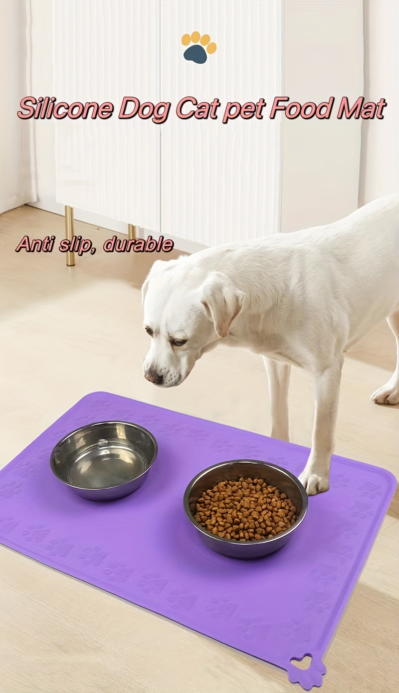 Cute dog 2025 food mat