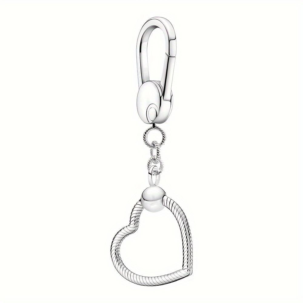 Heart Shaped Keychain Lobster Clasp Snap Hook Jewelry - Temu