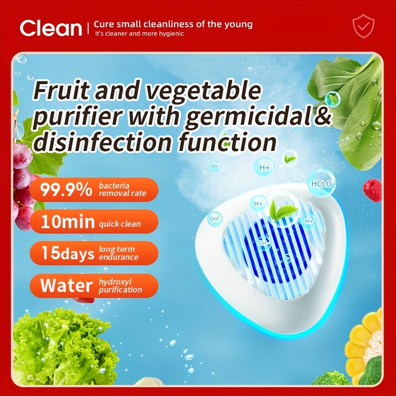 Wireless Portable Fruit Vegetable Washer: Disinfect Clean - Temu