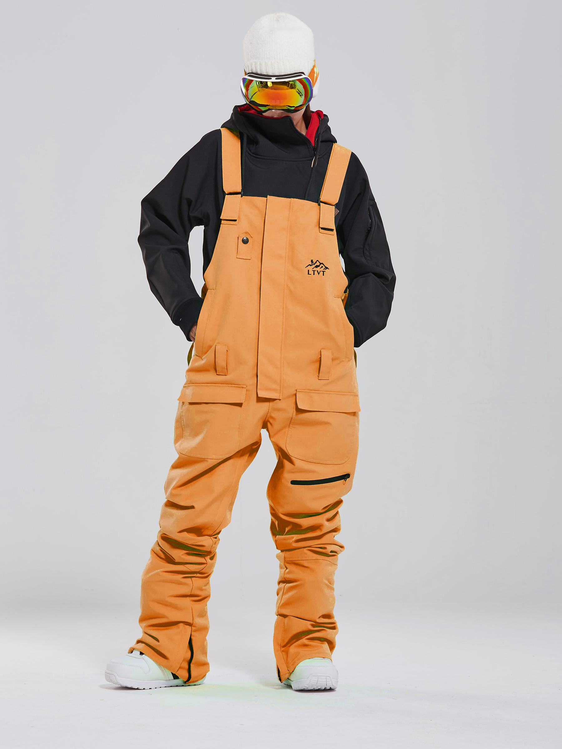  Jumpsuit Ski Pants Men's and Women's Overalls Overalls Men's  Winter Outdoor Sports Warm Ski Pants Women (Color : Gold, Size : Small) :  Clothing, Shoes & Jewelry