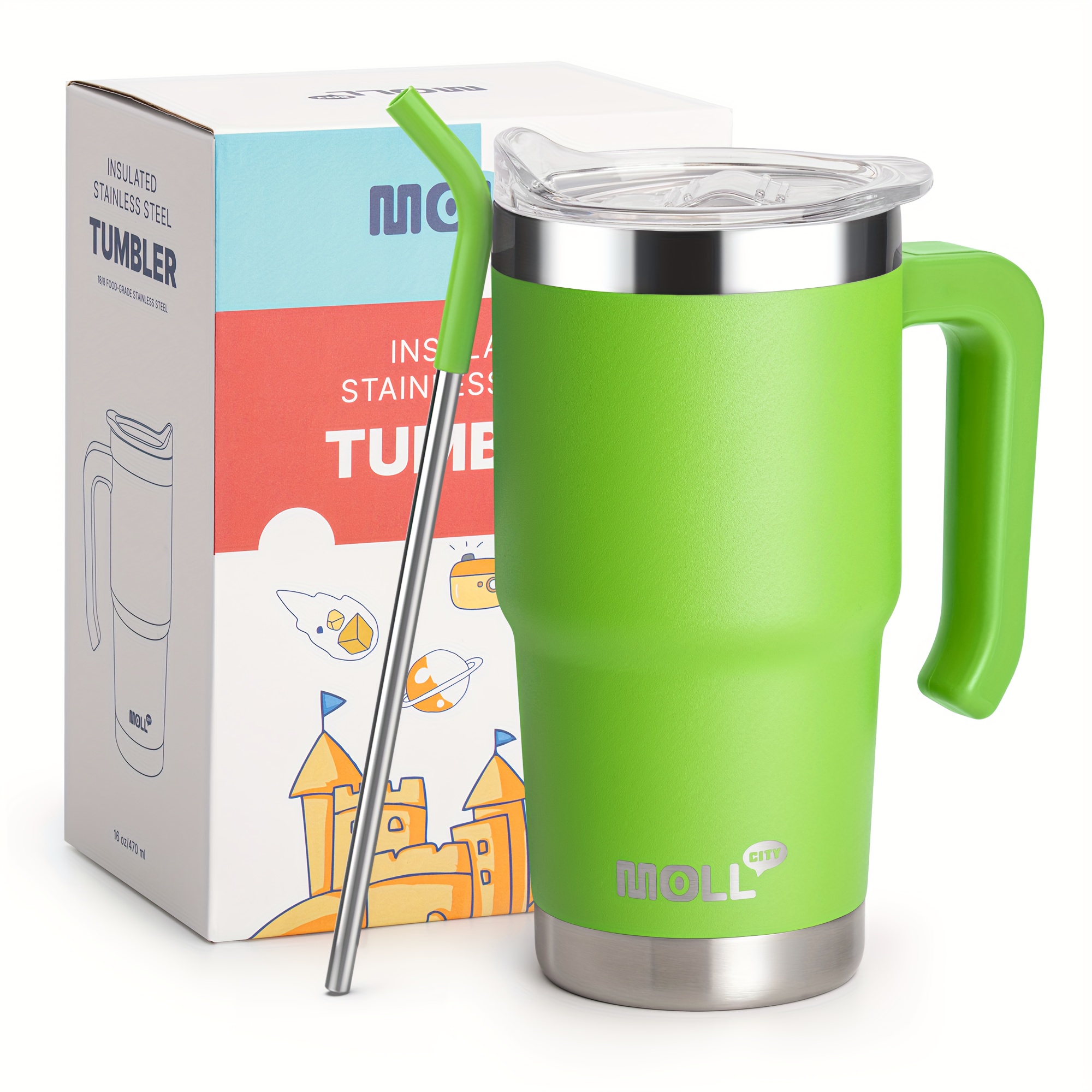 Custom Logo 18oz 20oz 30oz Travel Coffee Mugs Stainless Steel Thermos  Stanleys Thermal Water Cups Flip Straw Tumbler with Handle - China Water  Bottle and Stainless Coffee Mug price