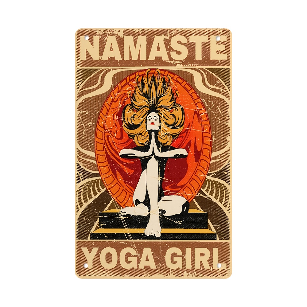 Namaste Sign. Yoga Gifts. Yoga Sign. License Plate. Namaste Wall