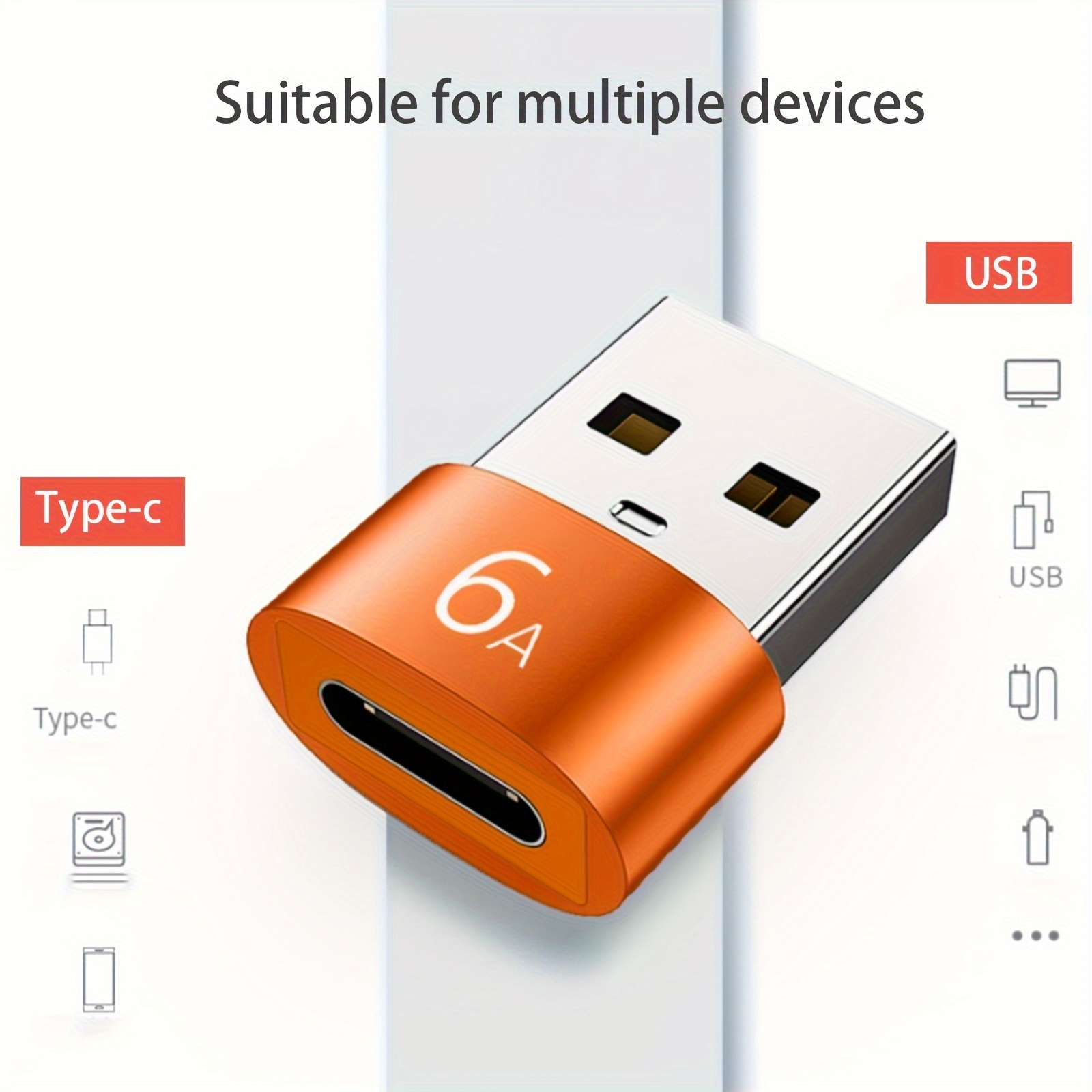 adapter from usb to usb c otg charger with usb c female to male head c type converter suitable for airpods ipad air carplay samsung galaxy s23