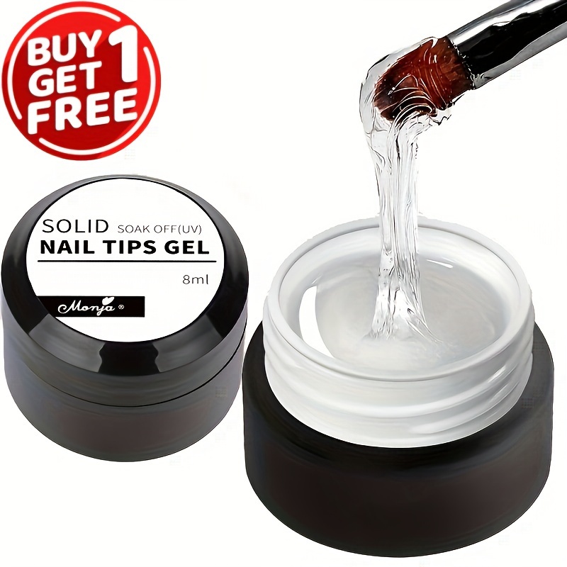 Gel Nail Glue Solid Nail Gel Soft Gel Nail Tips Nail Light - Temu Australia