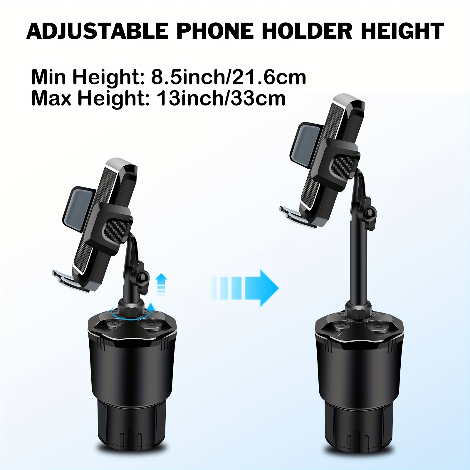Cup Holder Phone Mount Auto 2 in 1 Cup Holder Phone Mount - Temu