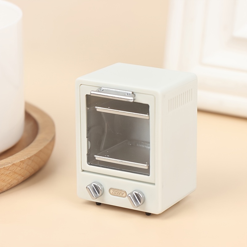 Miniature Microwave Oven, Mini Microwave Oven Model Exquisite Beautiful Mini  Portable Vivid Delicate Composite Wood For Dollhouse Decorations 
