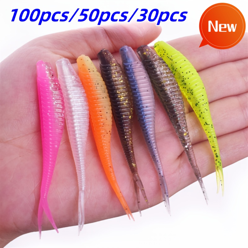 Silicone Simulated T tail Soft Bait Artificial Bionic - Temu