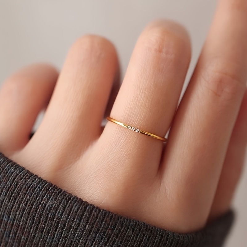 Minimalist band sale ring