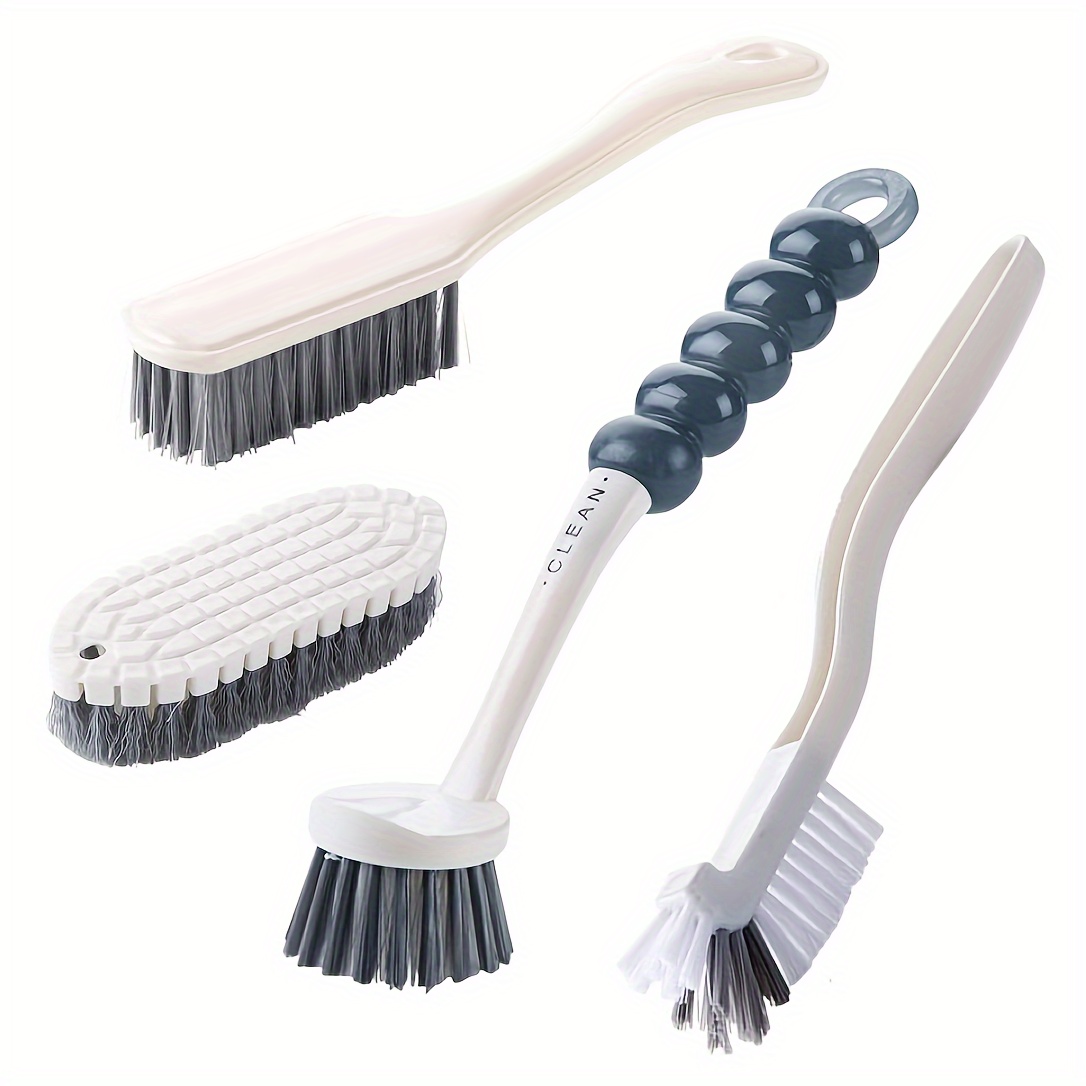 Super99 Multi-Purpose Cleaning Brush, Scrubber for Kitchen, Cleaning Brush  for Bathroom, Rubber Handle makes easy to use, Transparent Plastic  body