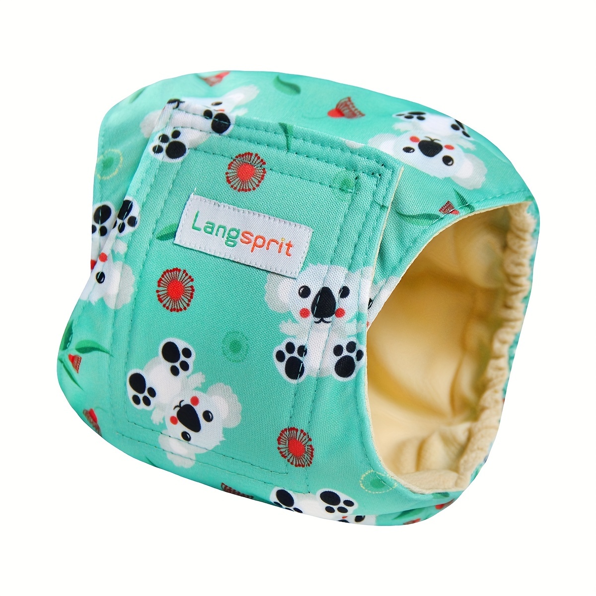 Langsprit Washable Female Dog Diapers (3 Pack) - No Leak Reusable