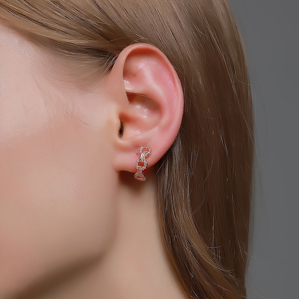 1 Pair Simple Hypoallergenic Resin Transparent Piercing Stud Earrings Women  Cartilage Plastic Earring Body Jewelry Earring