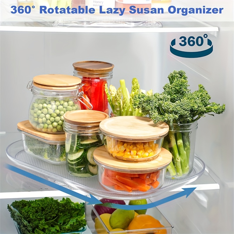 Lomild Lazy Susan Refrigerador 2023 Nuevo Organizador Plato - Temu