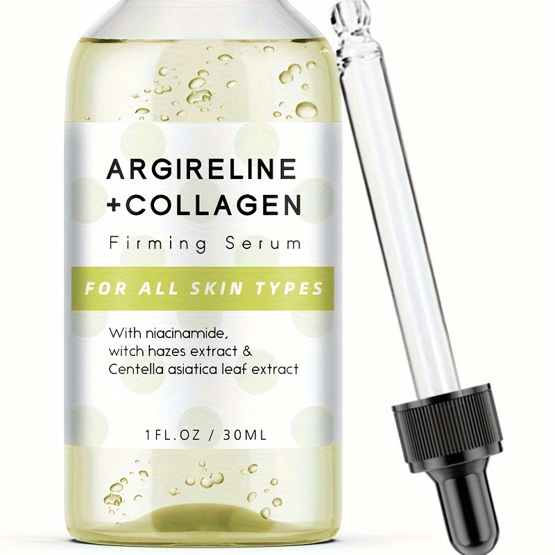 

1fl.oz/30ml Argireline Collagen Firming Serum With Acetyl Hexapeptide-8, Collagen, Niacinamide And Botanical Extracts, Firming, Hydrating And Moisturising