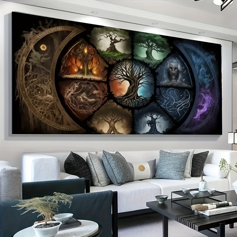  3D Diamond Painting Cross Stitch Lord of The Rings Lord of The  Rings Movie Stars, DIY Square 5d Diamond Embroidery Home Decor-Round 30x40cm