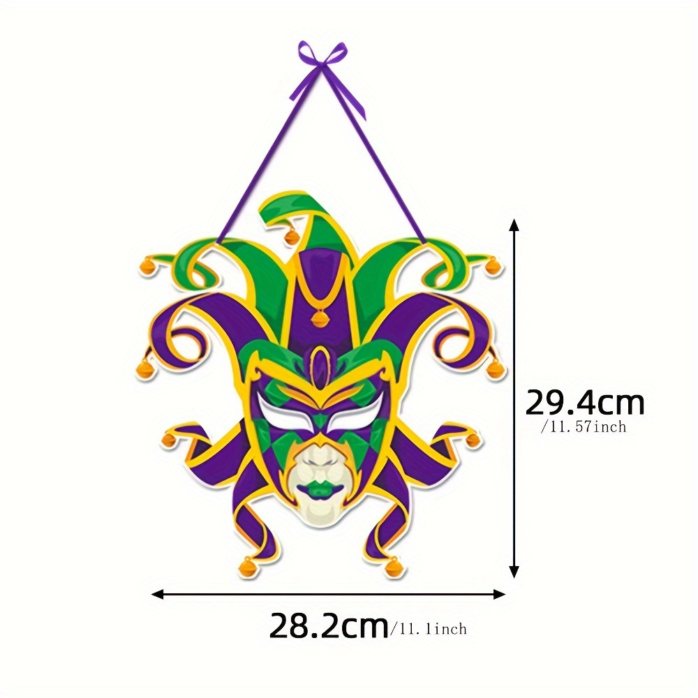 1pc/2pcs/3pcs Decorazioni Mardi Gras Appendiporta Mardi Gras - Temu Italy