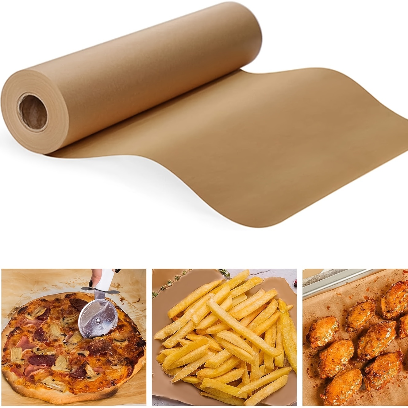1 Roll, Newspaper Parchment Paper, Disposable Air Fryer Liners, Non-stick  Heat Resistant Baking Sheets, Waterproof And Greaseproof Baking Paper, Cooki