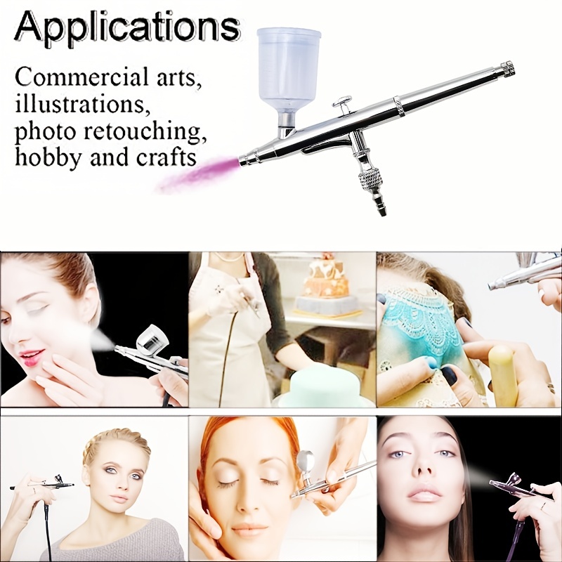 Dual Action Airbrush Set For Commercial Arts Illustrations - Temu