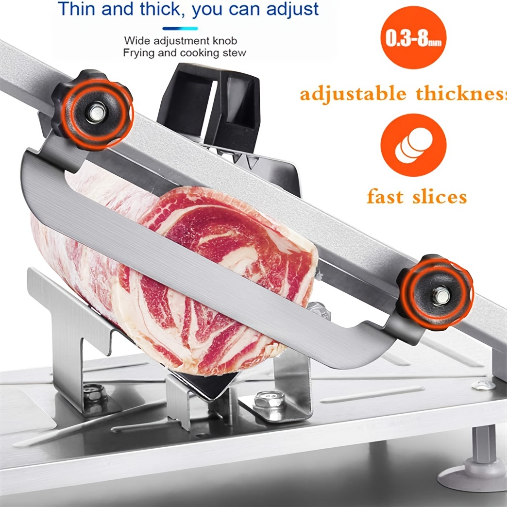 Electric Stainless Steel Slicer Adjustable Thickness Cutting - Temu