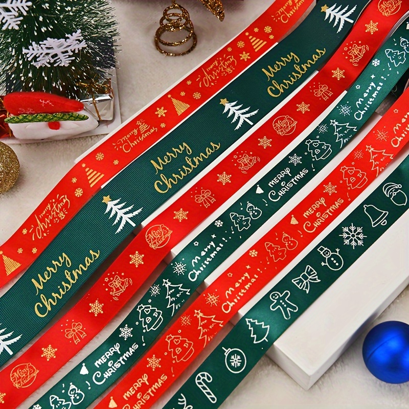 Car Print Ribbon Christmas Decor Ribbon For Bows Christmas - Temu