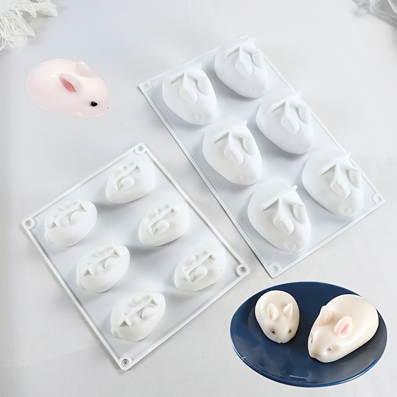 Pastry Tek Silicone Bunny Baking Mold - 6-Compartment - 10 count