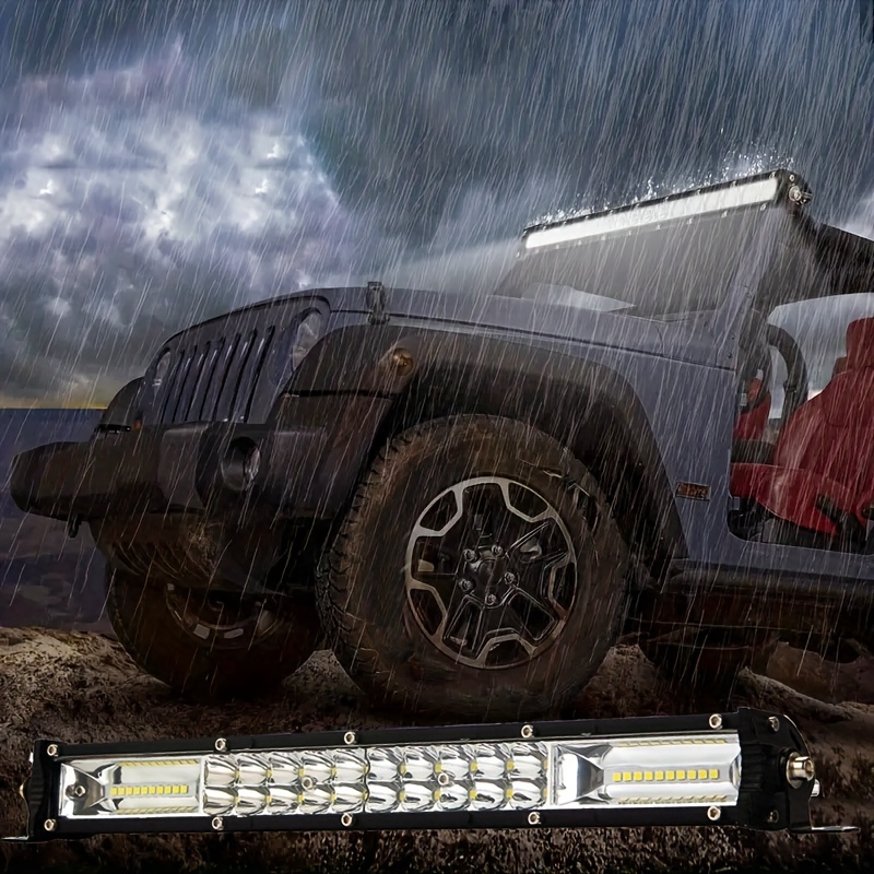 Slim Led Light Bar Flood Spot Combo Drl Running Light For - Temu