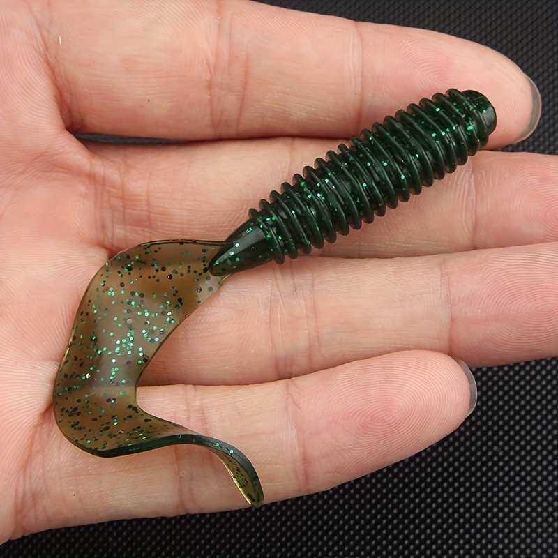 Soft Silicone Fishing Lure Artificial Bait Worm Bass Fishing - Temu