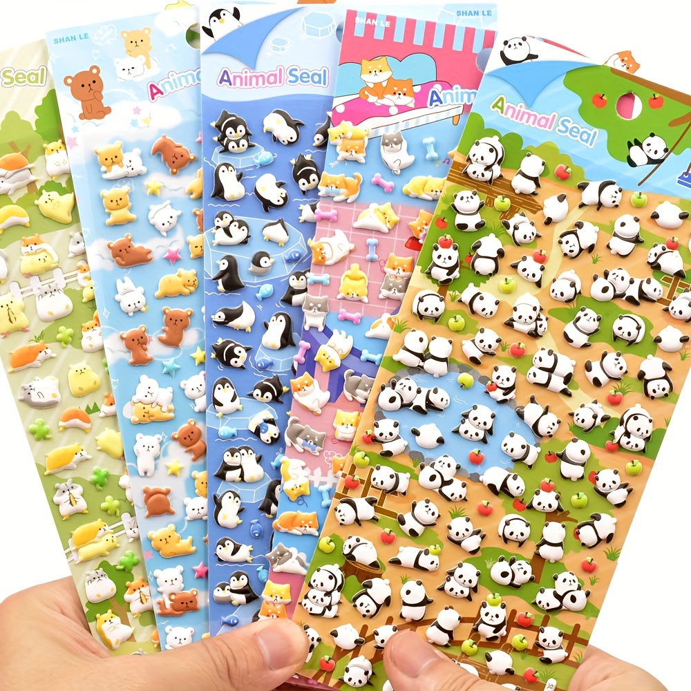 Reusable 3D Puffy Sticker Book for Kids 88 Pcs Waterproof Vehicles Stickers  4 Fold-Out Scenes Game Travel Stickers Educational