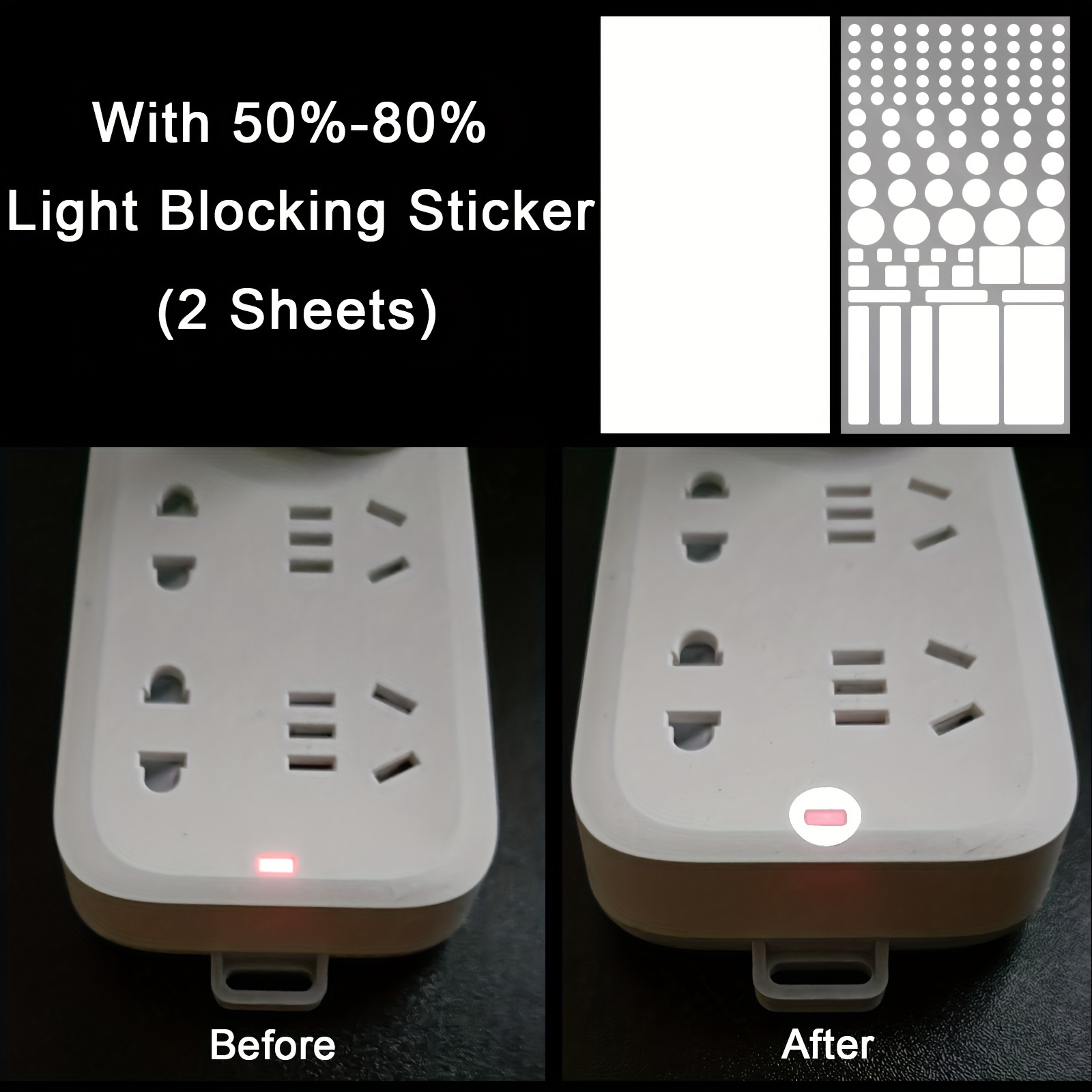 Led Light Blocking Stickers light Dimming Stickers Cover - Temu