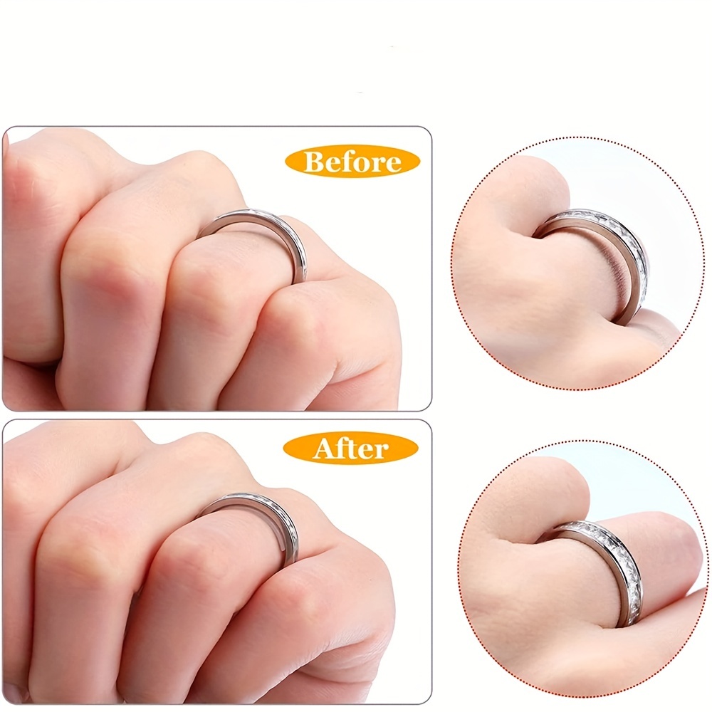 ToneGod Ring Size Adjuster for Loose Rings - 8 Pack, 4 Sizes