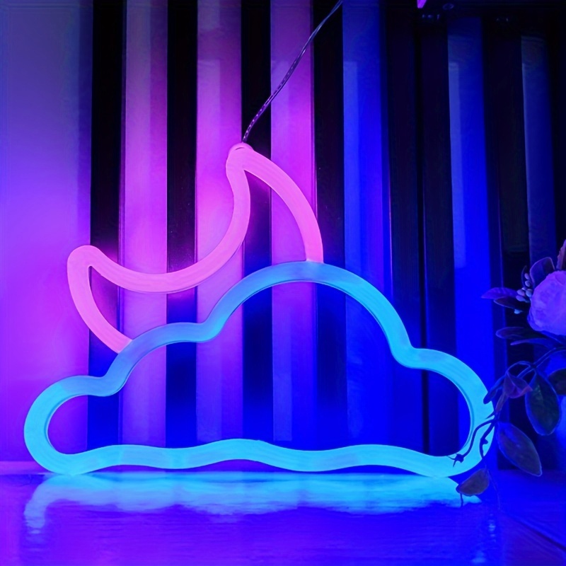 Lumière LED nuage 3D RVB pour chambre à coucher, kit d'éclairage de nuit  créatif multicolore synchronisation de la musique avec application