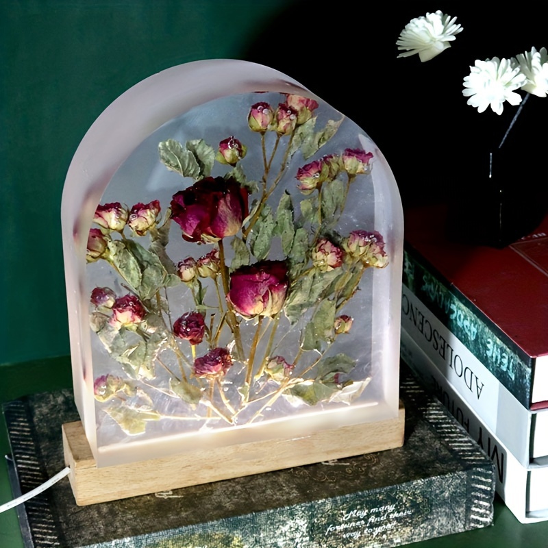 Roses and epoxy resin deals night lamp price