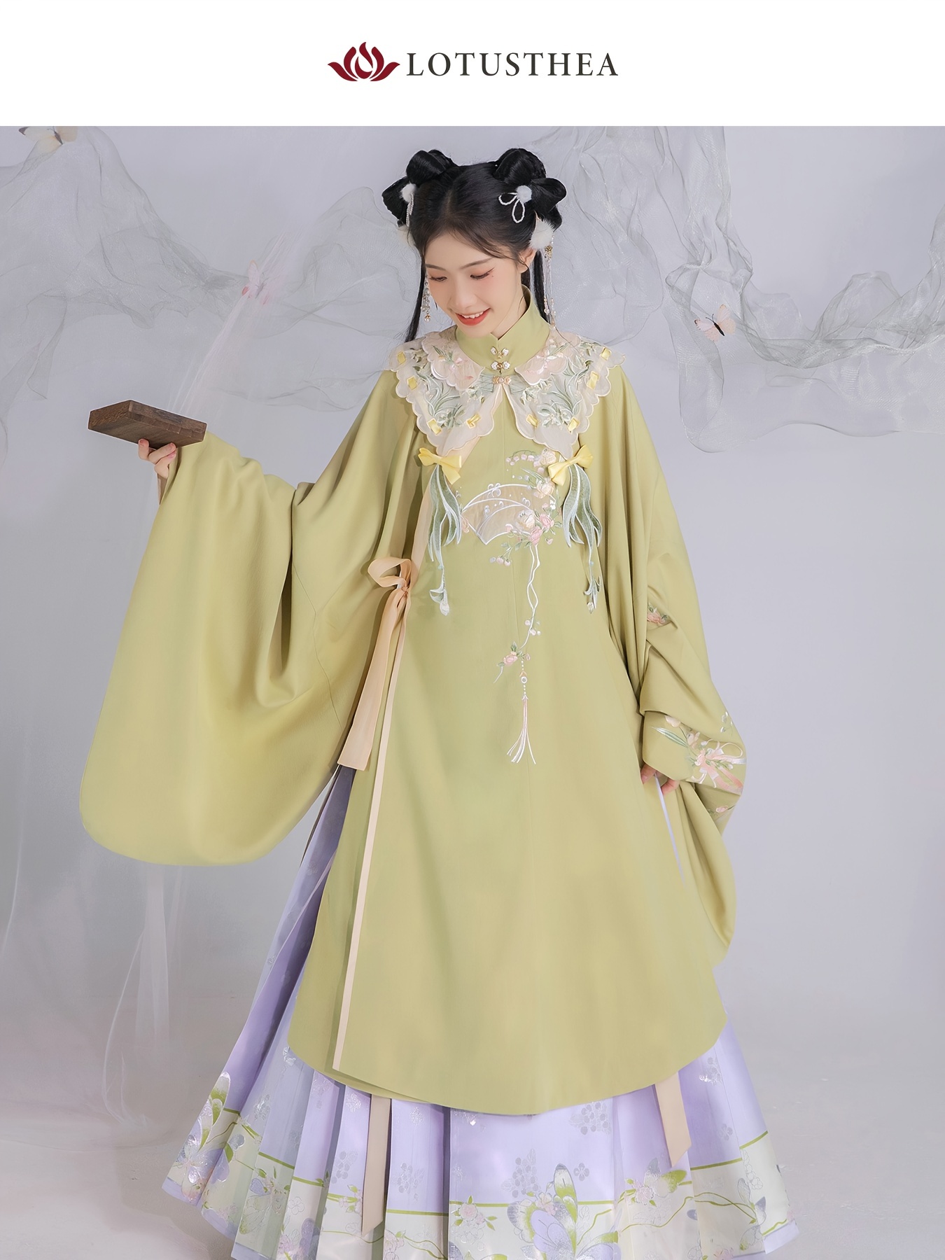 مجموعة Changao & Mamianqun Hanfu للربيع والخريف ، الزي التقليدي الصيني القديم ، ملابس سلالة هان النسائية