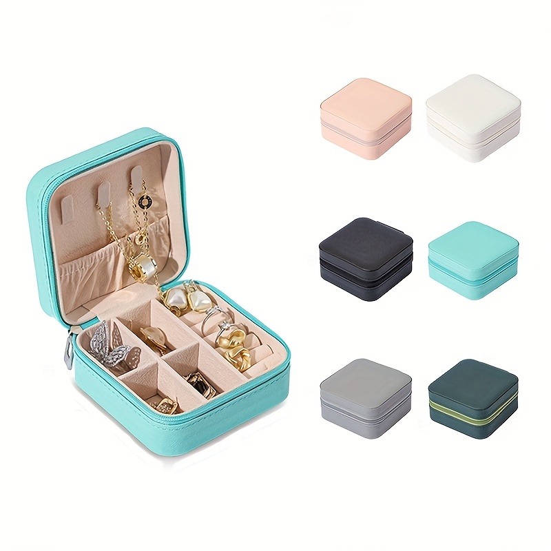 1pc Acrylic Jewelry Organizer Box, 3 Layer Jewelry Case For Women,  Adjustable Velvet Earring Display Holder Stackable Jewelry Box For Earrings  Ring Bracelet Necklace Watch Gift Choice