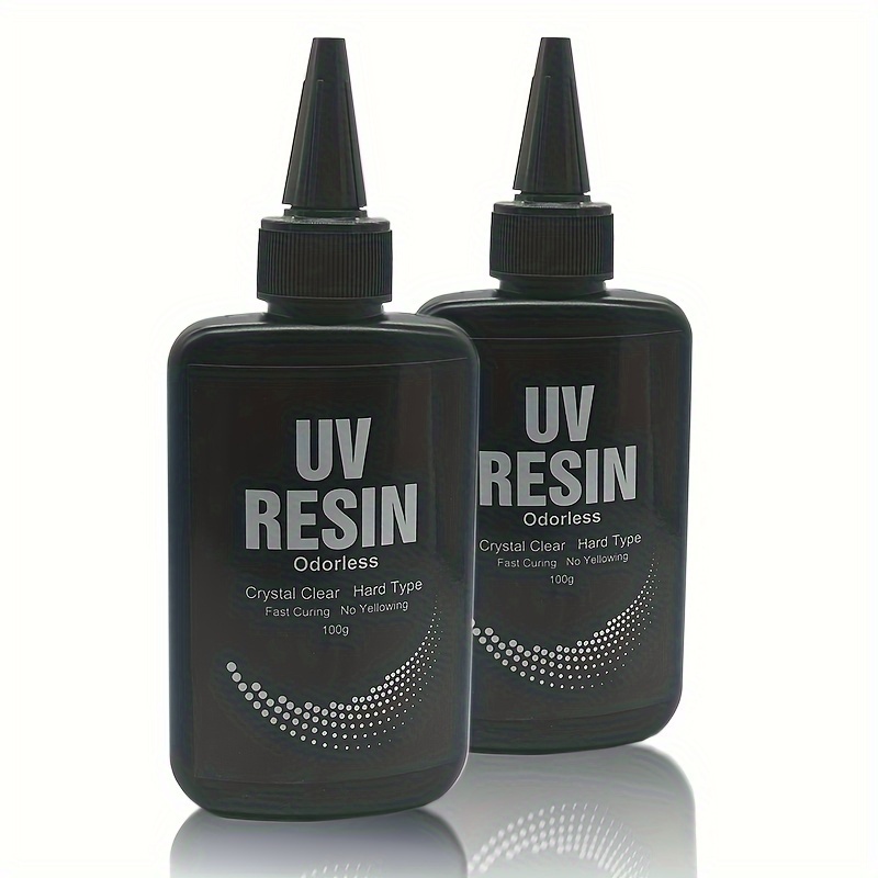 100g Resina Adesiva Uv Aggiornata, Kit Di Resina Epossidica Cristallina Trasparente  Per La Creazione Di Gioielli, Attivata E Indurita Dalla Luce Solare, A  Basso Odore, Adatto Per Decorazioni E Bricolage