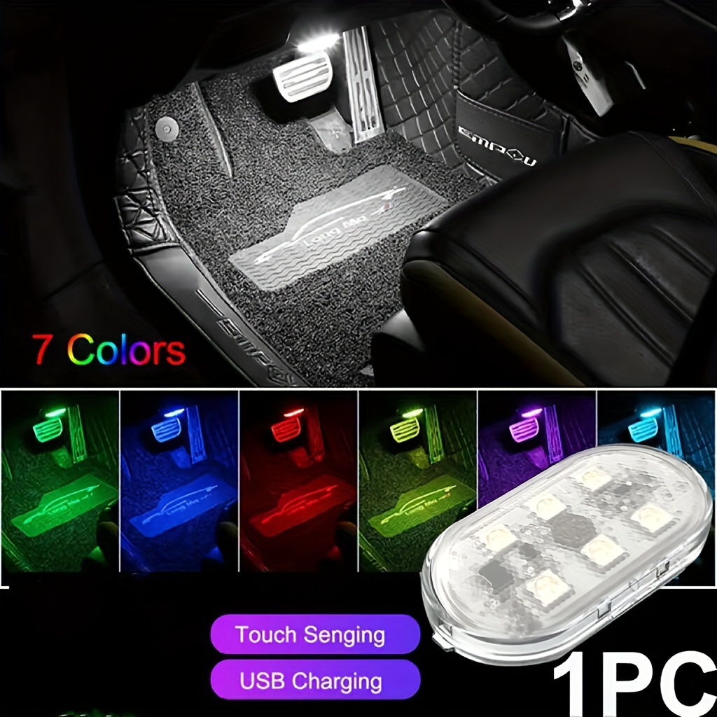 Iluminación Interior Luz táctil LED para coche, luz ambiental