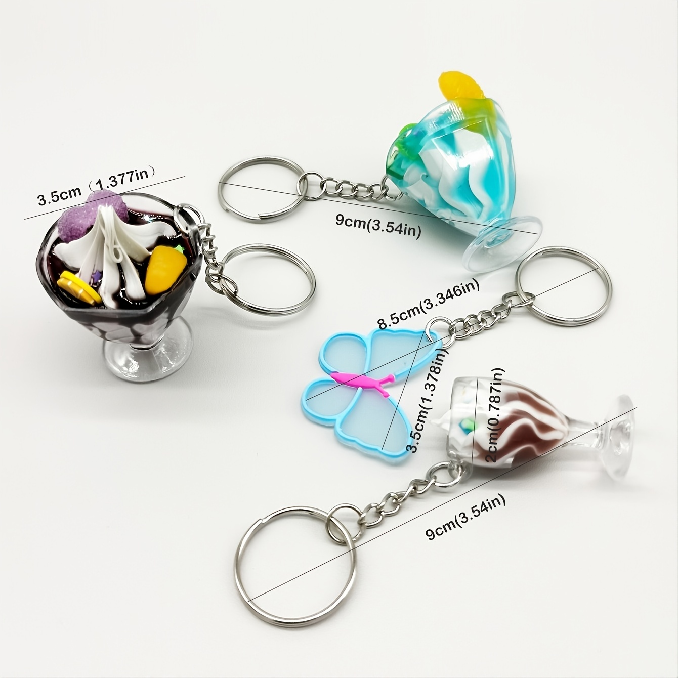 Creative Cute Cherry Keychain Keychain Fashion Cute Cartoon Colorful Bag  Key Chain Ornament Bag Purse Charm Accessories - Temu