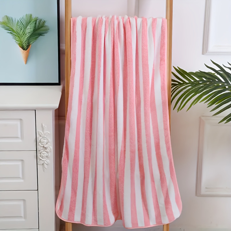 Soft Striped Bath Towel Quick Dry Absorbent Towel 140x70cm