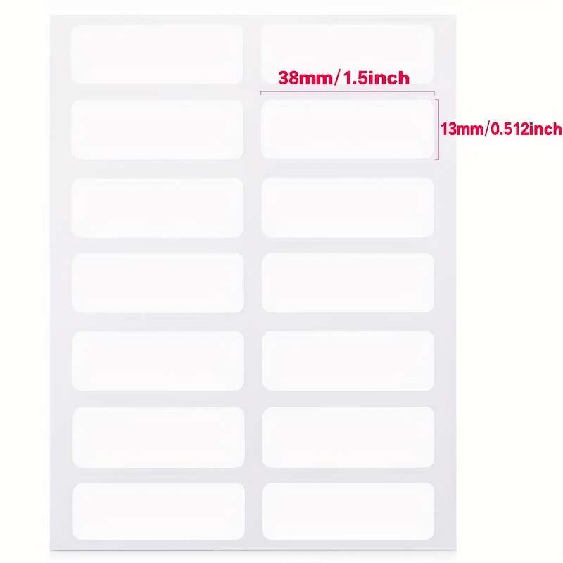 12 Sheets Label Stickers Pack For Office & School