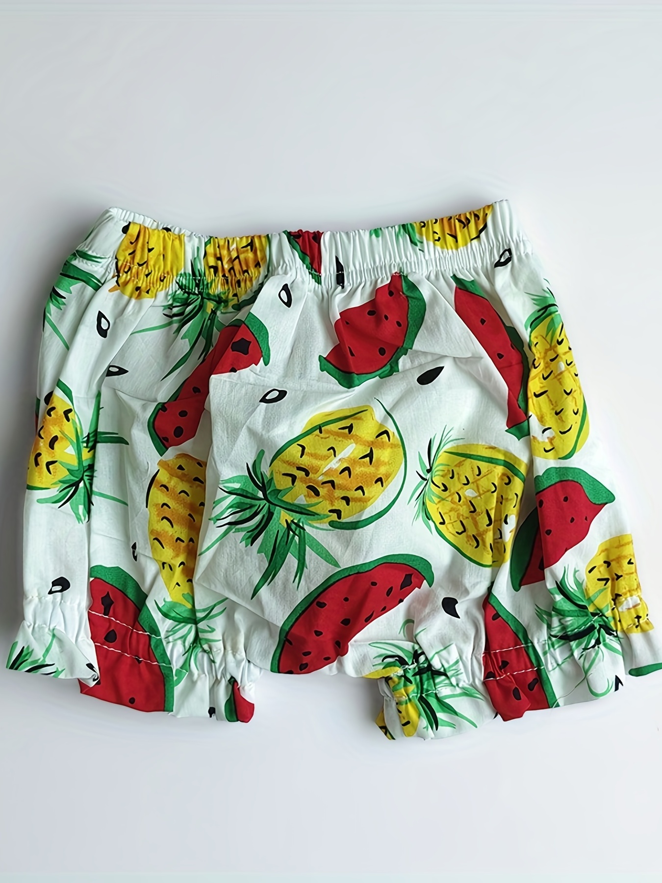 Baby Girls Floral Print Cotton Shorts