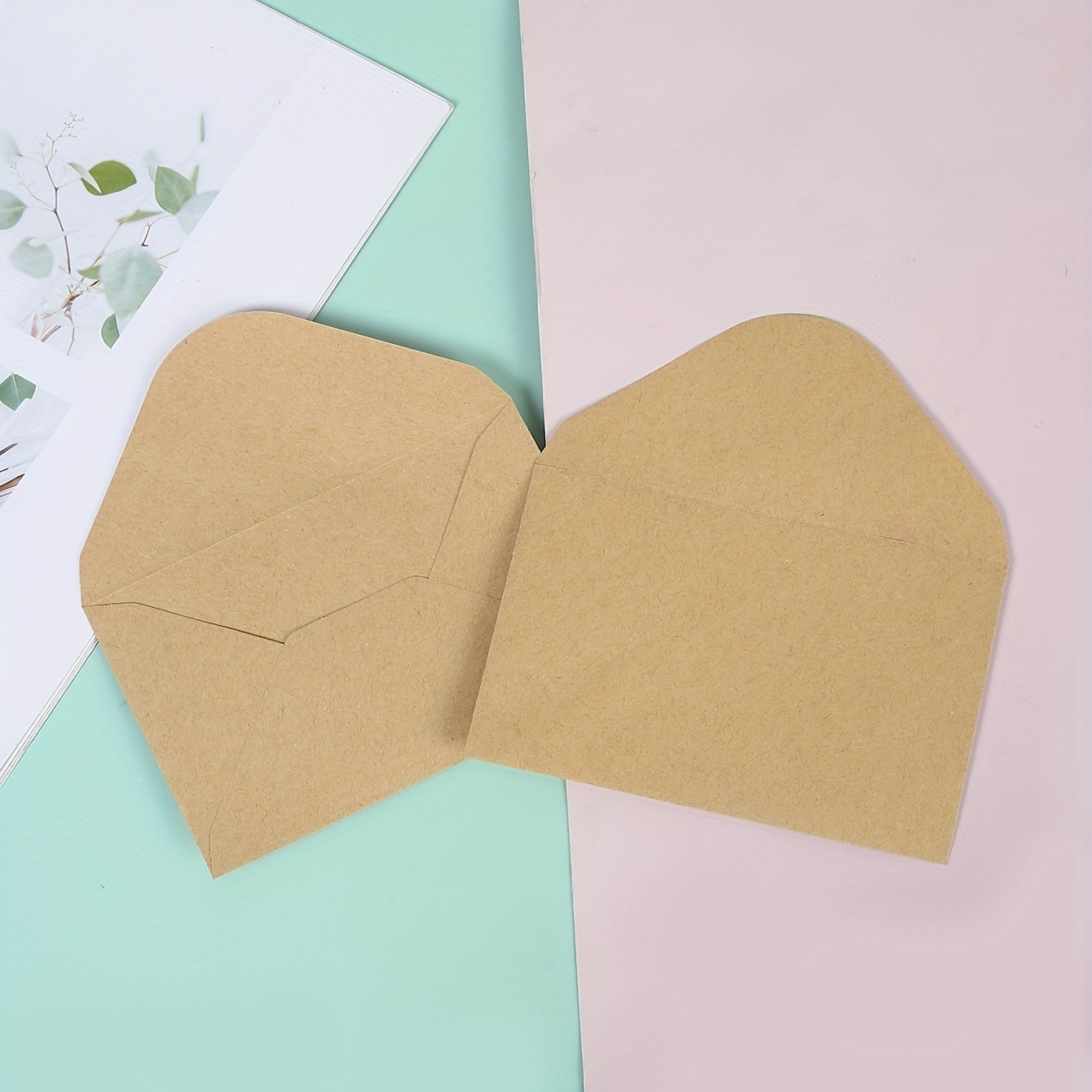  Sobres para tarjetas de regalo, mini sobres de papel