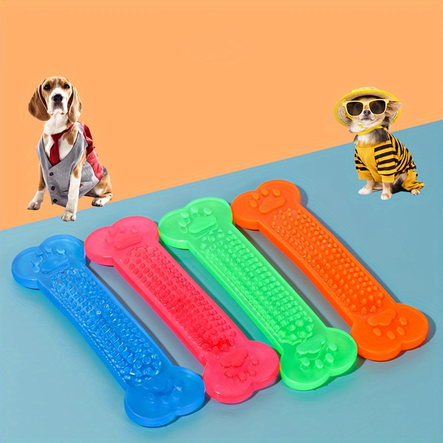 Dog Chew Toys Dog Toothbrush, Dog Toys For Aggressive Chewers And Medium/large  Dogs, Rubber Dog Squeaky Toys, Interactive Dog Toy For Training, Teething  And Cleaning Teeth - Temu