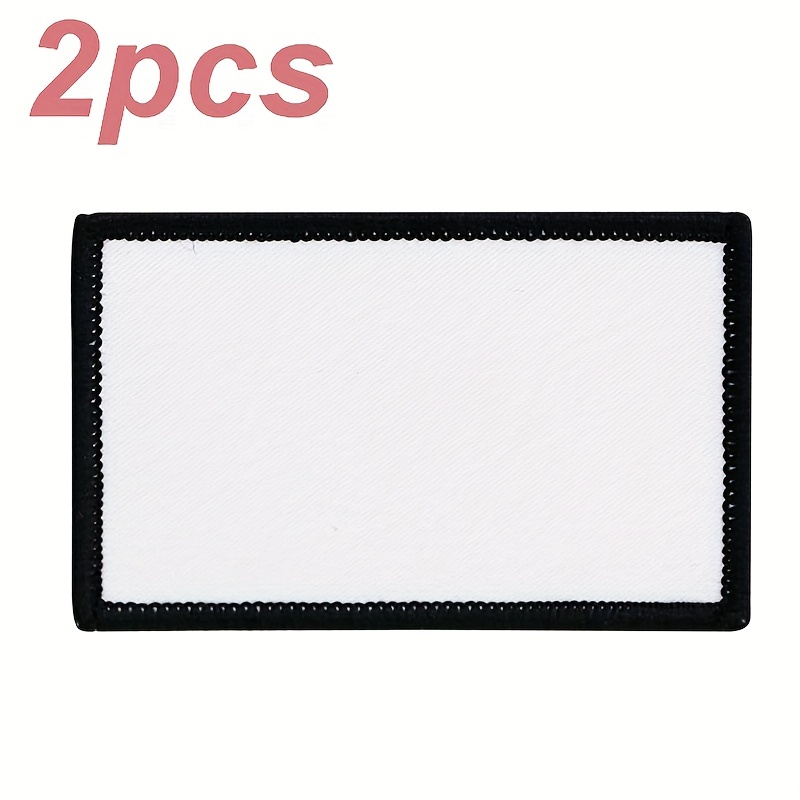 14 Pcs Sublimation Patches Blank Fabric Ironing Rectangular Blank Patches Fabric Repair Patches for Clothes, Hats, White