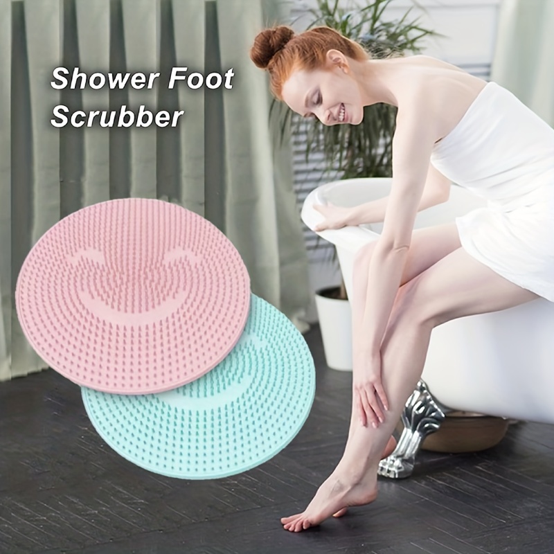 Shower Foot Scrubber Mat with Non-Slip Suction Cups, Foot