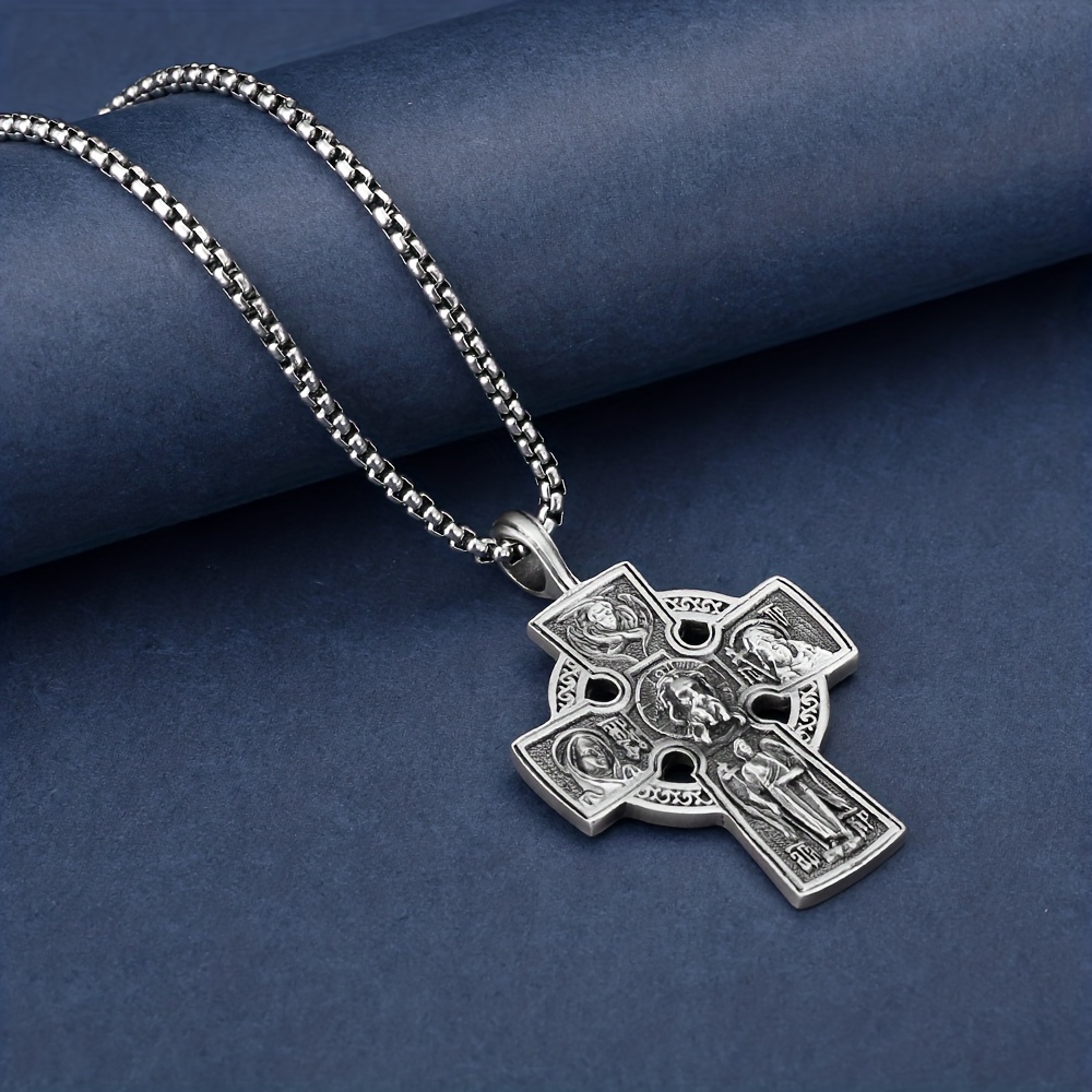 Collier pour homme avec la croix de Jésus