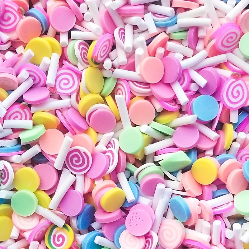 Pastel Fake Candy Quins, Fake Sprinkles for Slime, Round Sprinkles for