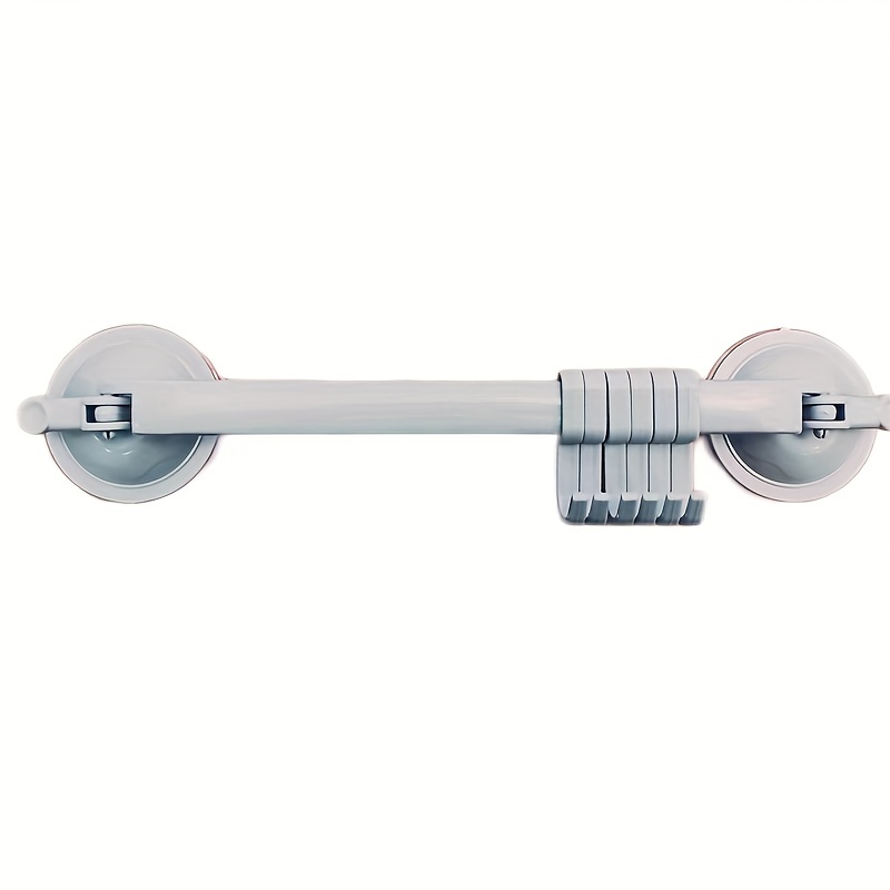 Adjustable Double Suction Cup Coat Hook Rack with 6 Hooks